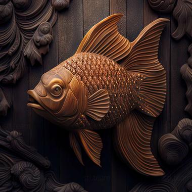 3D model Calico fish (STL)